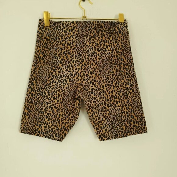 Forever 21 Active Leopard Print Biker Shorts - Picture 4 of 6